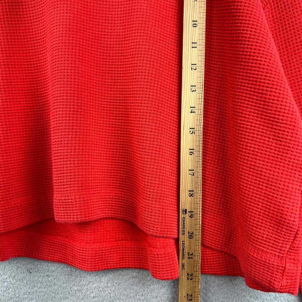 Athleta Red Waffle Knit Lounge Set Cropped Hoodie and Joggers Size M - Picture 11 of 16